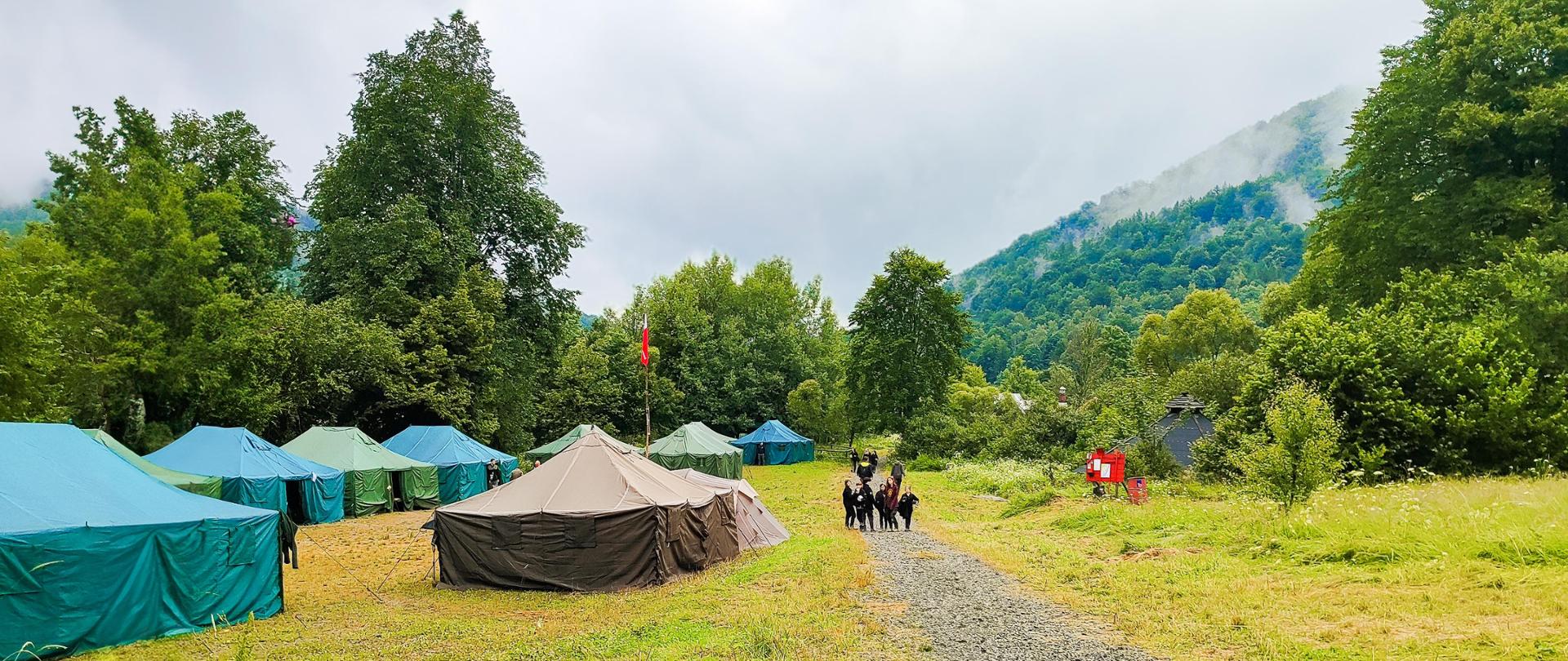 Wizytacja obozów harcerskich 