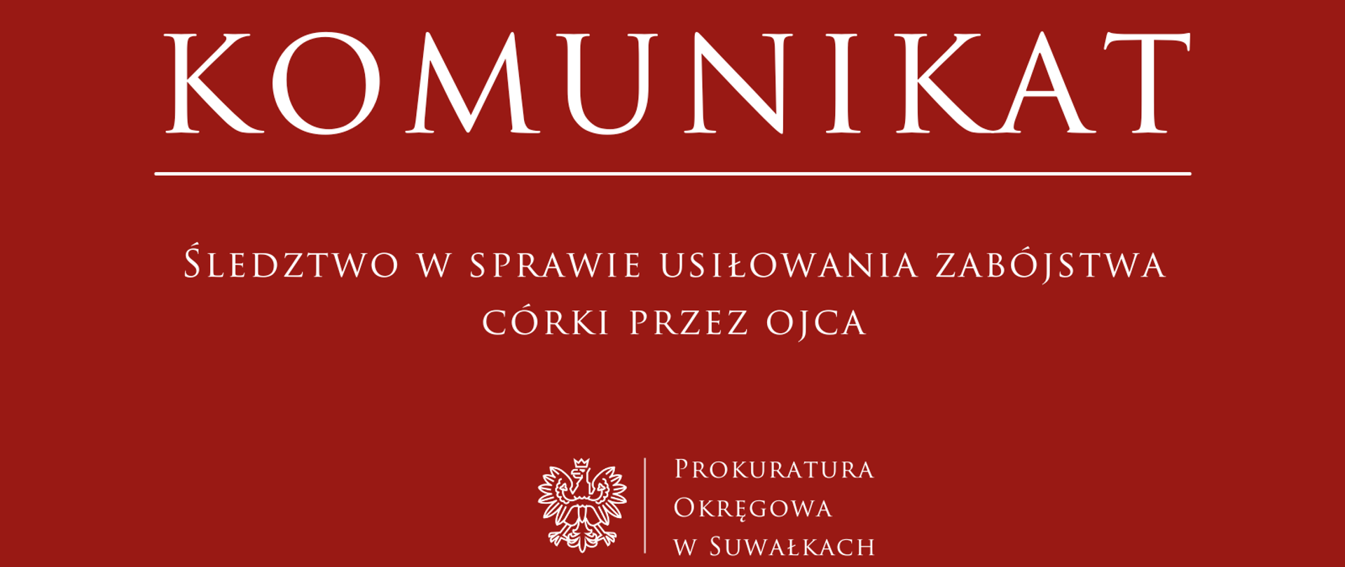 Śledztwo w sprawie usiłowania zabójstwa córki przez ojca