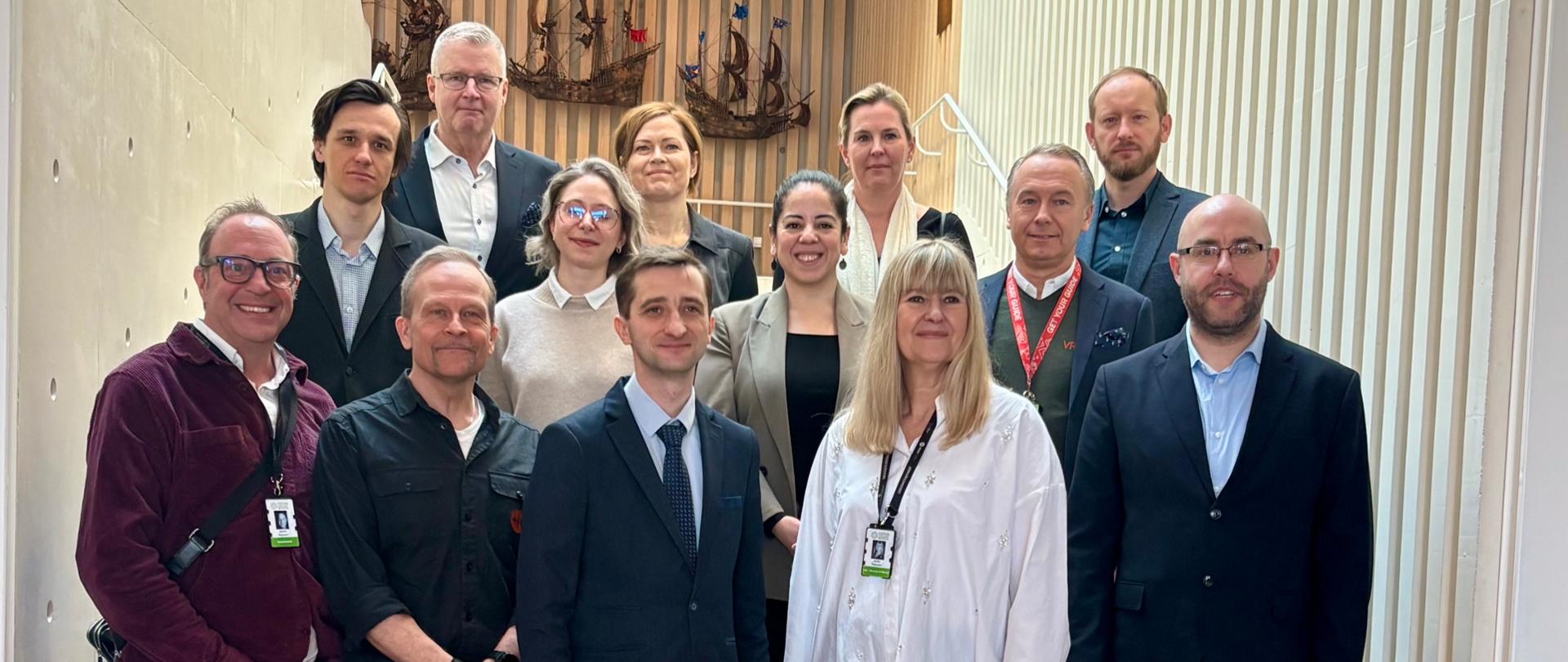 Wizyta delegacji z Muzeum II Wojny Światowej w Sztokholmie