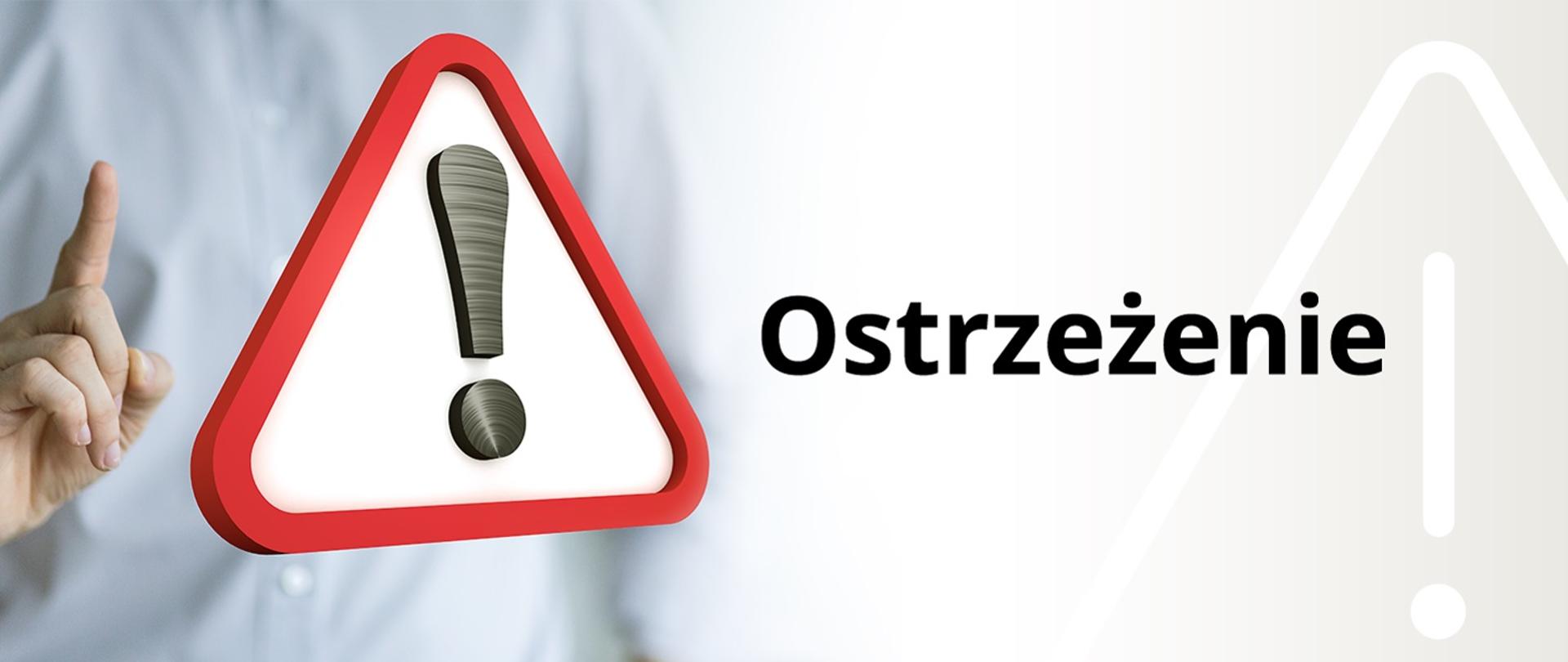 Baner ostrzeżenie