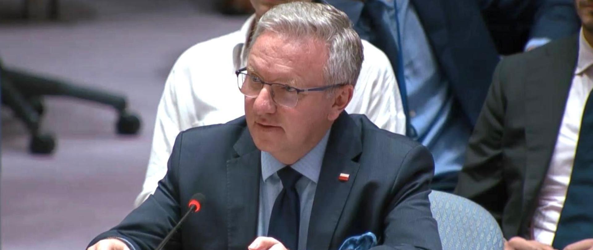 Amb. K. Szczerski speaks at the UN SC briefing