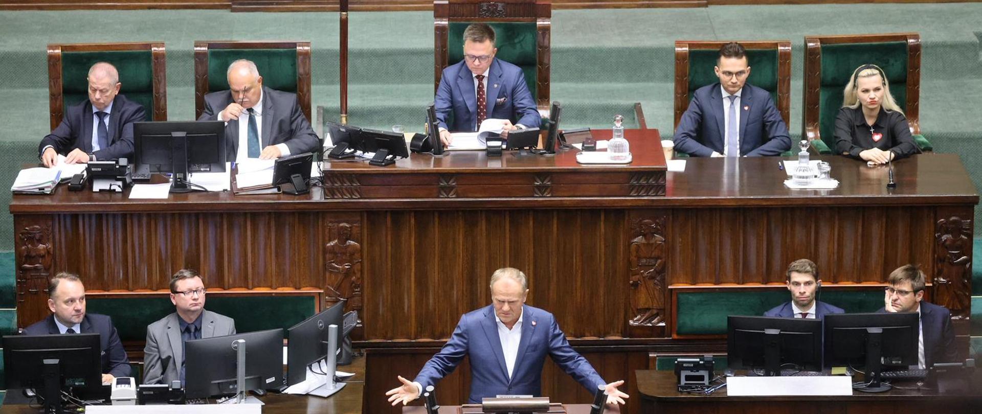 Wystąpienie Premiera Donalda Tuska w Sejmie