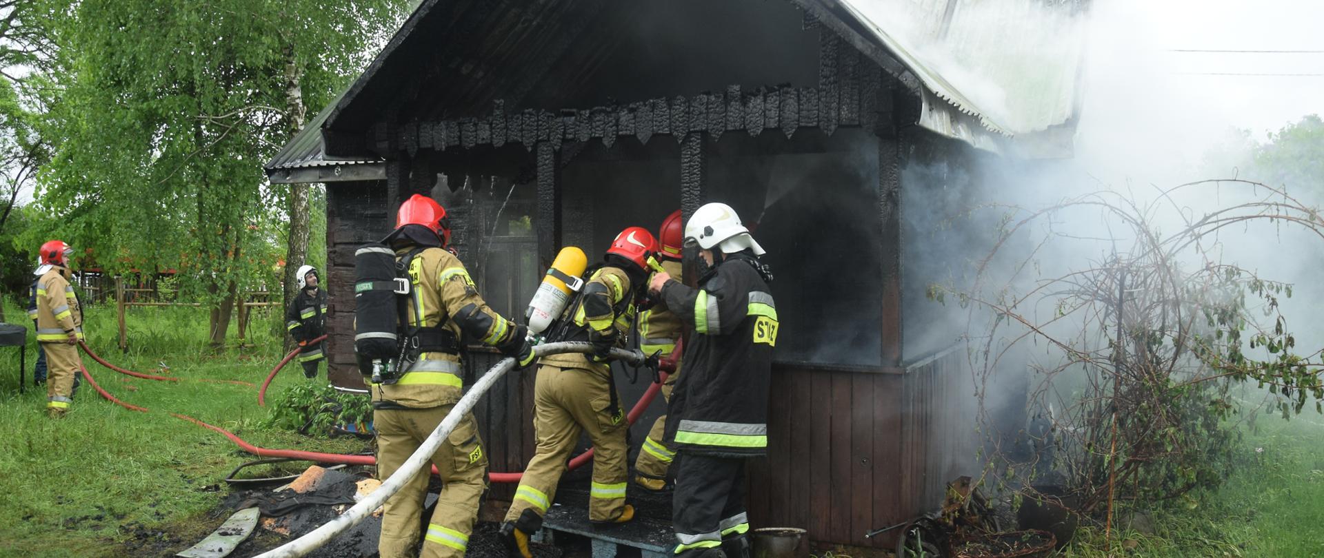 Pożar domu w Werpolu