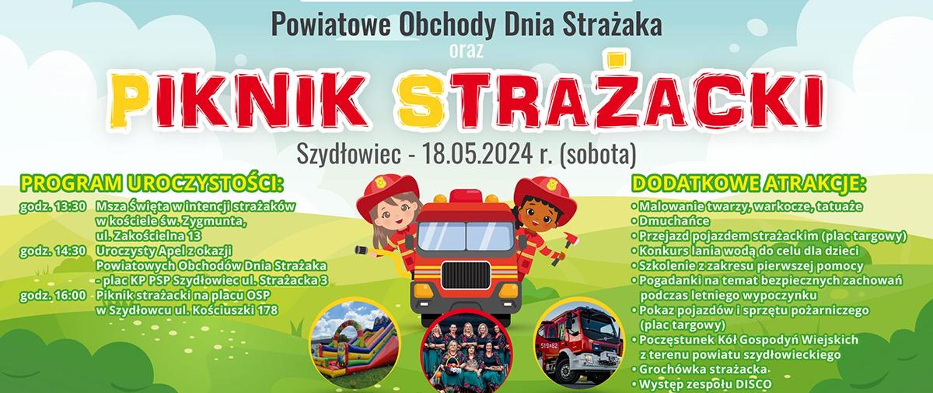 Powiatowe Obchody Dnia Strażaka plakat
