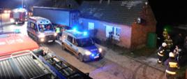 Wypadek - uderzenie pojazdu ciężarowego w budynek mieszkalny w miejscowości Górzna 