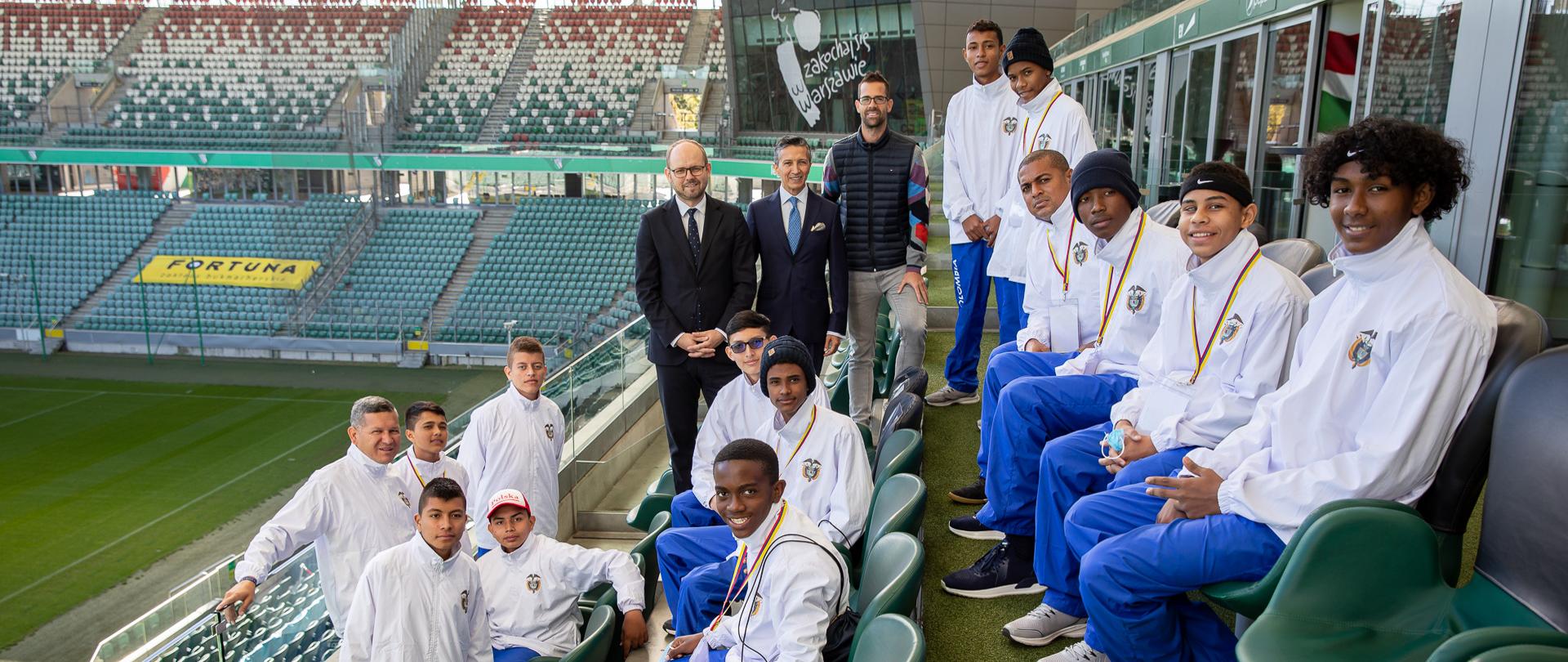 Program dyplomacji sportowej - Młodzi sportowcy kolumbijscy z wizytą w Polsce