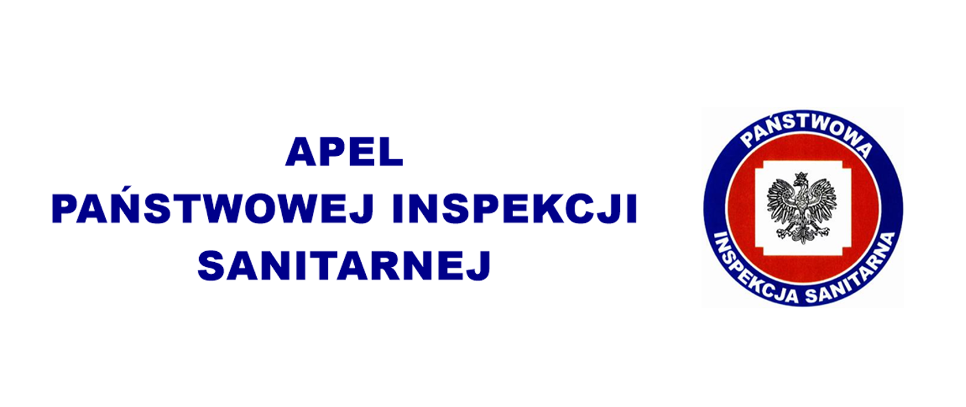Grafika z tekstem "Apel Państwowej Inspekcji Sanitarnej" i logiem PIS