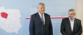 Minister Jan Krzysztof Ardanowski oraz wicewojewoda Józef Ramlau