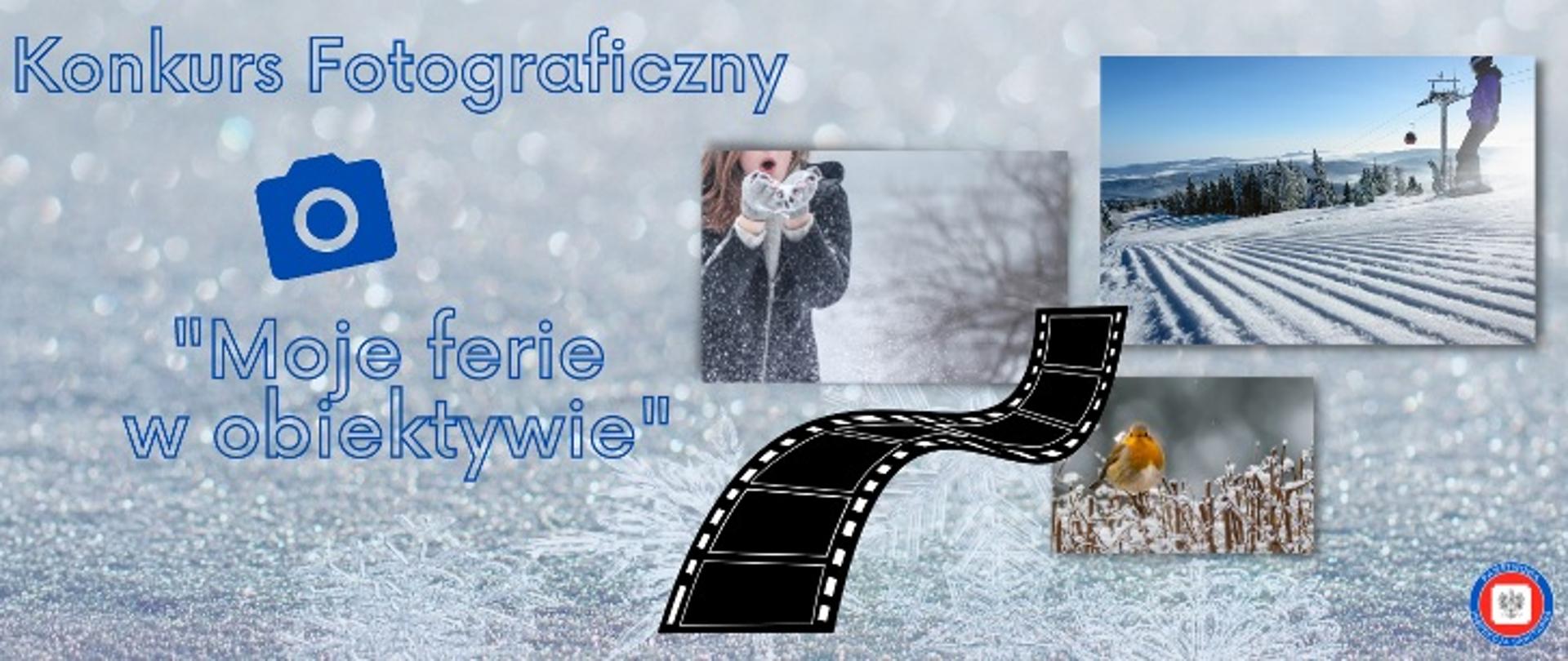 Grafika konkursowa "Moje ferie w obiektywie"