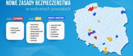 Nowe zasady bezpieczeństwa w wybranych powiatach - aktualizacja 17 września