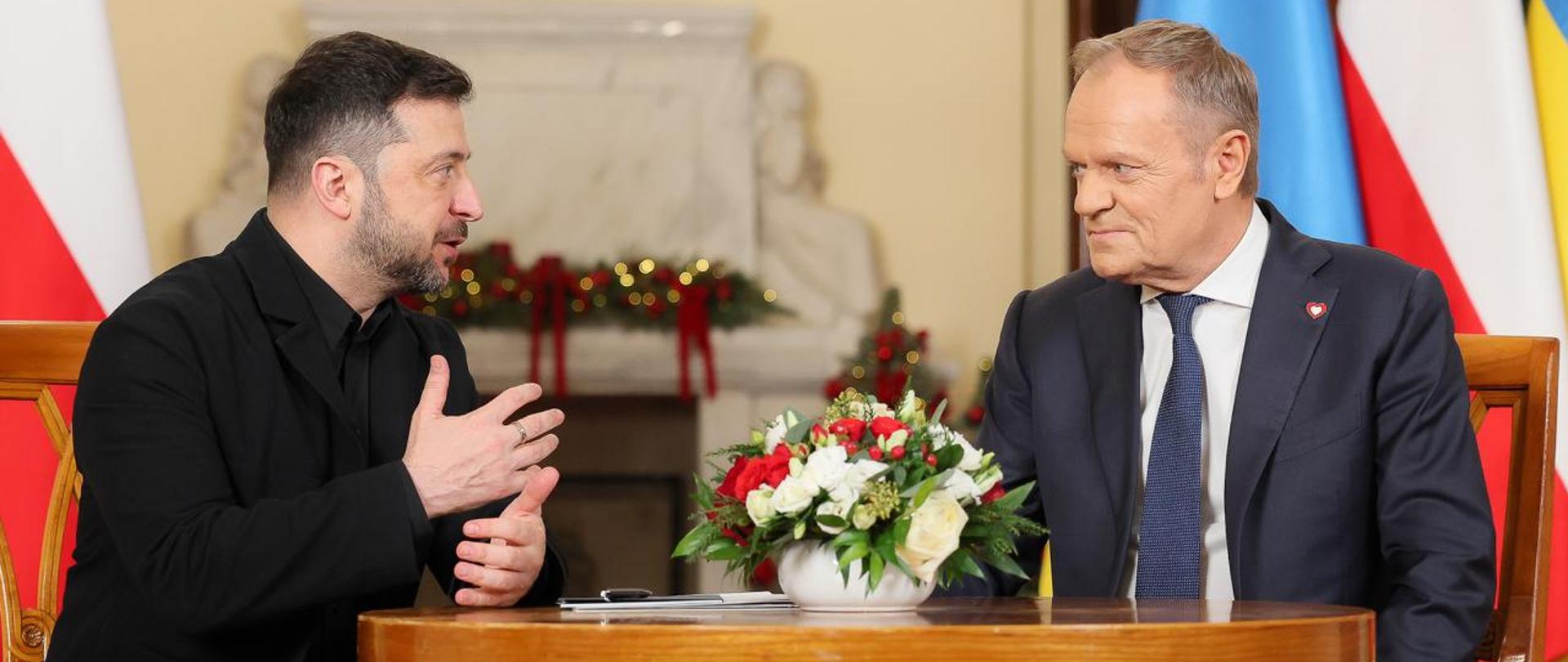 PM Tusk and President Zelenskyy in Warsaw.