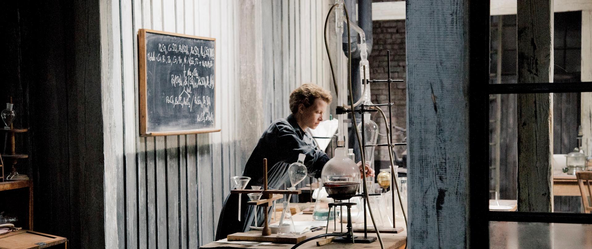 Marie Skłodowska Curie in Laboratory