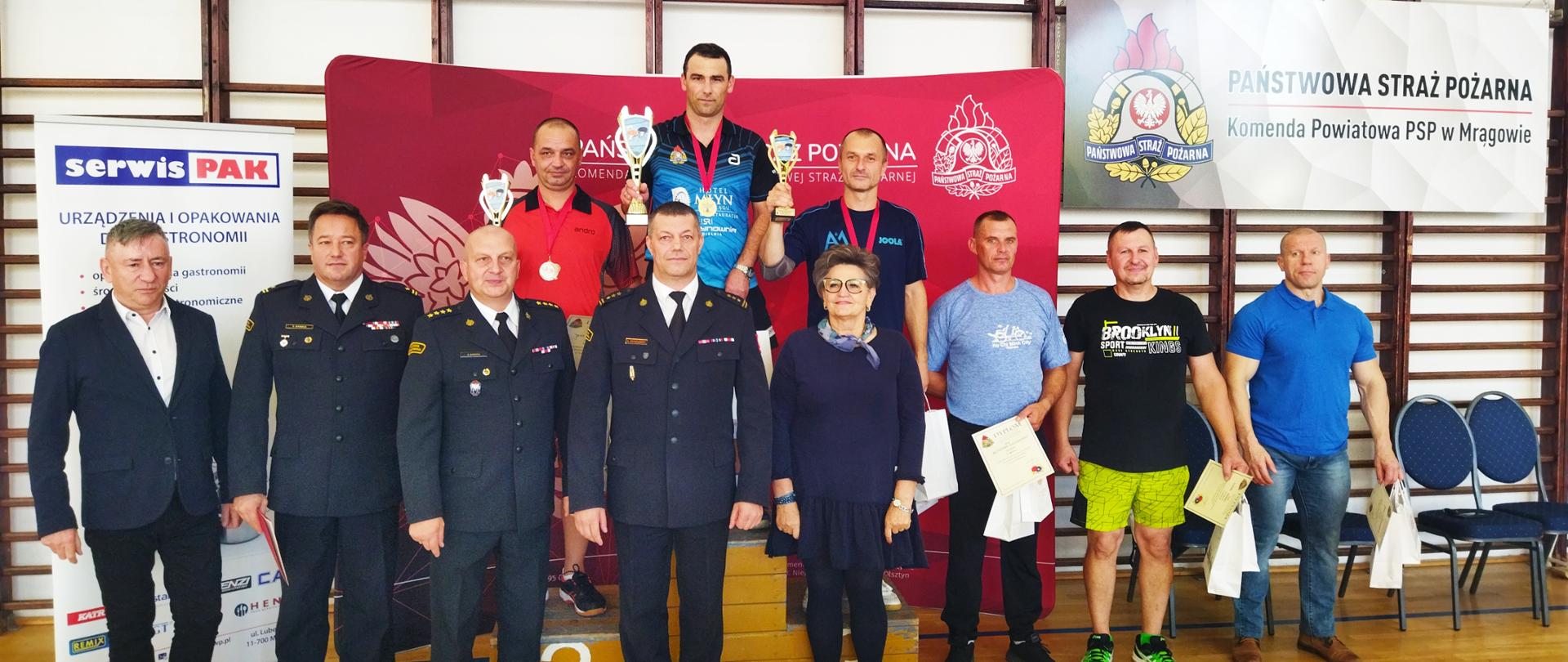 XXIII Mistrzostwa Województwa Warmińsko - Mazurskiego Strażaków PSP w tenisie stołowym