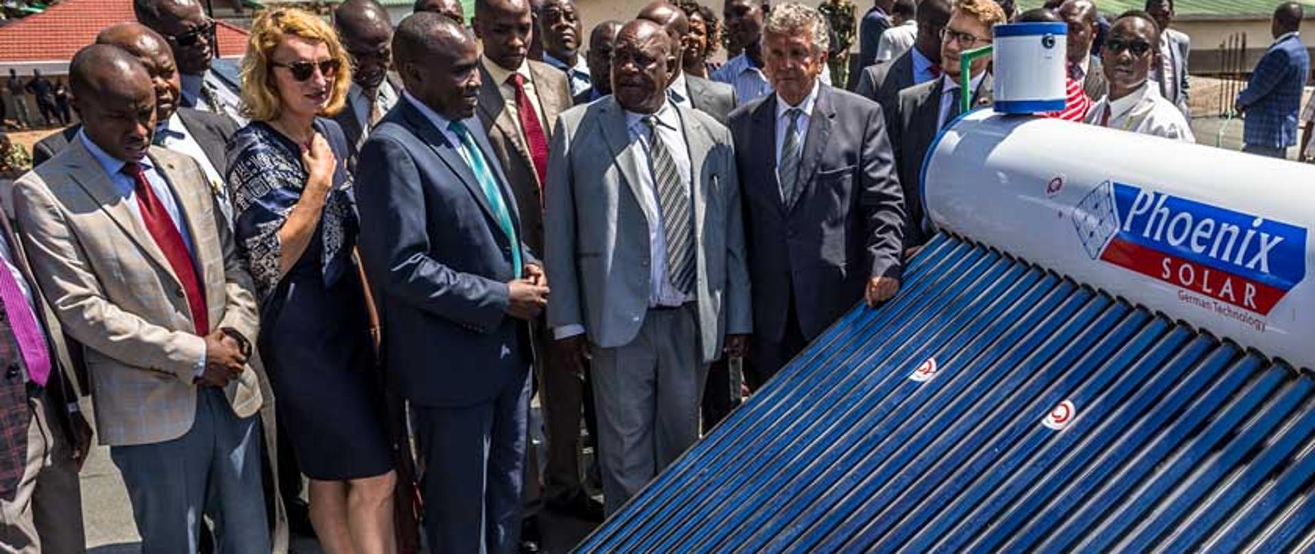 Photos taken as Poland ambassador to Kenya Mr. Jacek Bazanski visits Nyamira County for the launch of a solar initiative at Nyamira Level 5 Hospital on February 21st 2019.