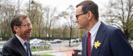 Premier Mateusz Morawiecki spotkał się z prezydentem Państwa Izrael Izaakiem Herzogiem.