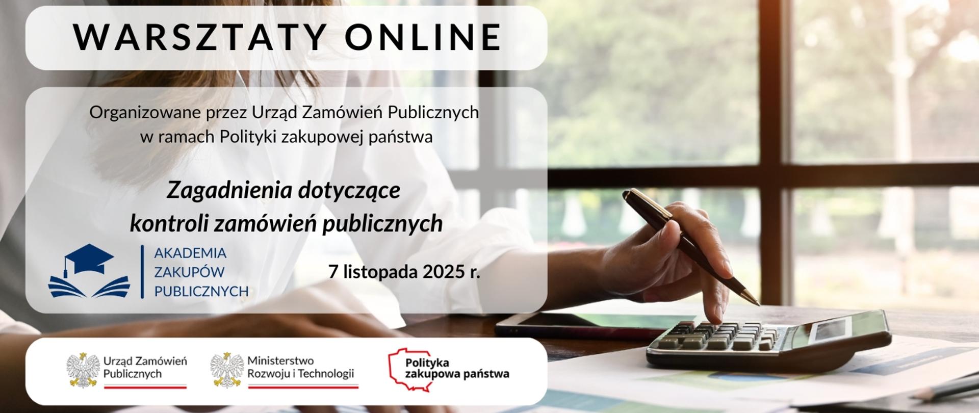 Warsztaty online, 7 listopada 2025 r. 