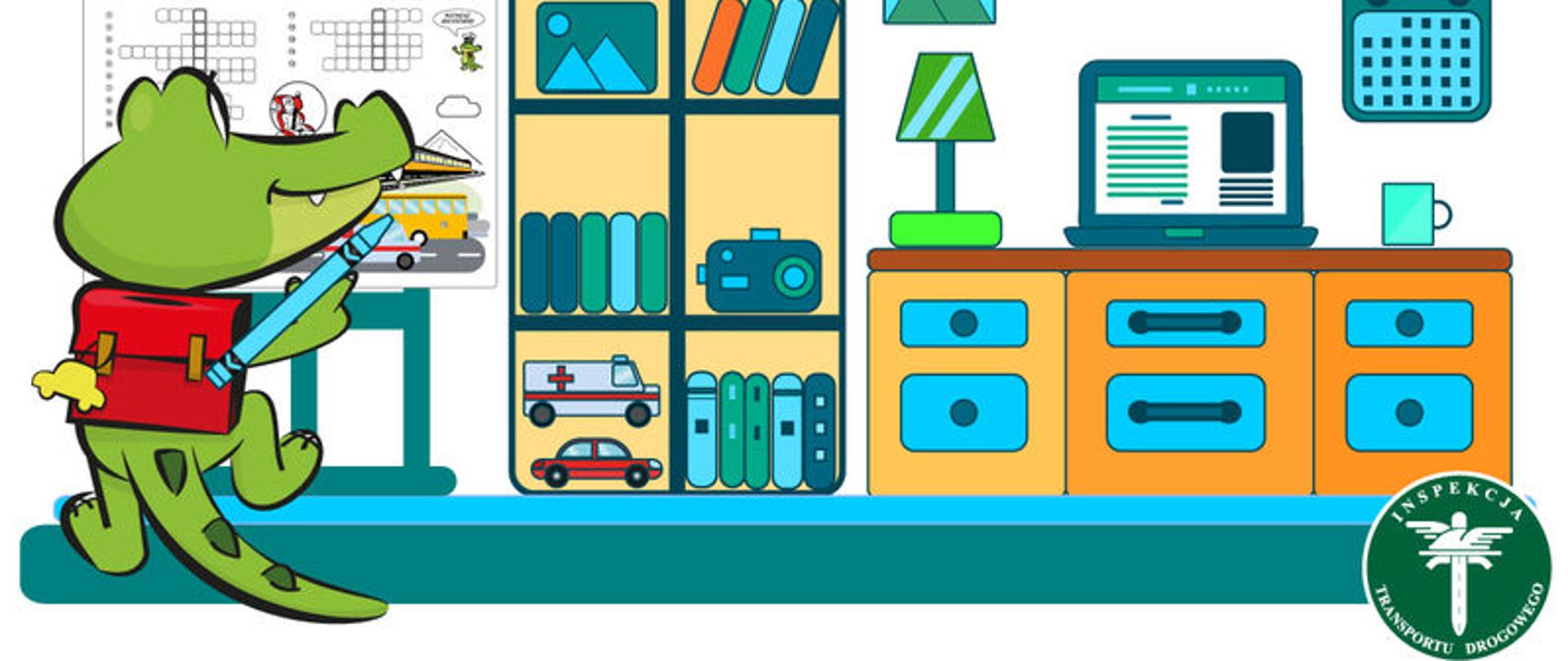 Bezpieczna Szkoła Krokodyla Tirka - grafika