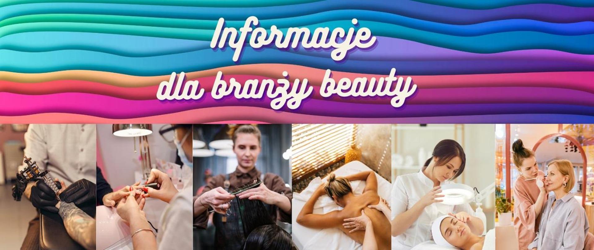 grafika przedstawia salony fryzjerskie kosmetyczne i tatuażu