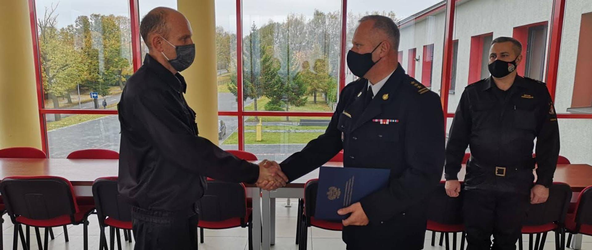 Wizyta Zastępcy Kujawsko-Pomorskiego Komendanta Wojewódzkiego PSP