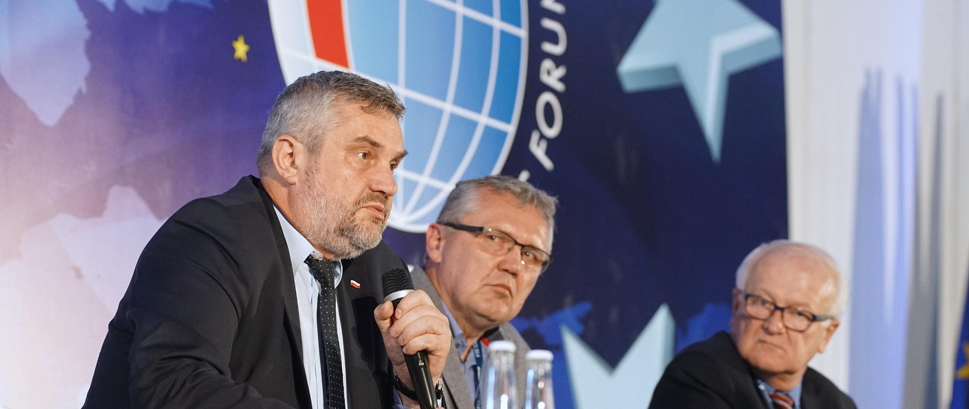 Minister Jan Krzysztof Ardanowski podczas Forum Ekonomicznego