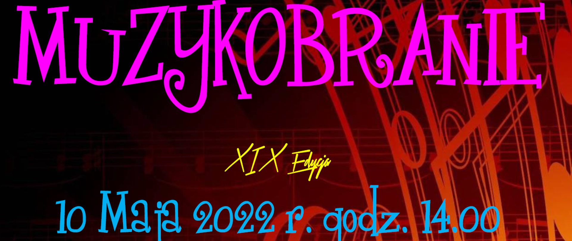 plakat z napisem muzykobranie