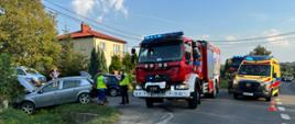Wypadek drogowy w miejscowości Chwałki
