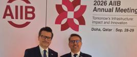 Udział polskiej delegacji w spotkaniu Rady Gubernatorów AIIB w Dosze
