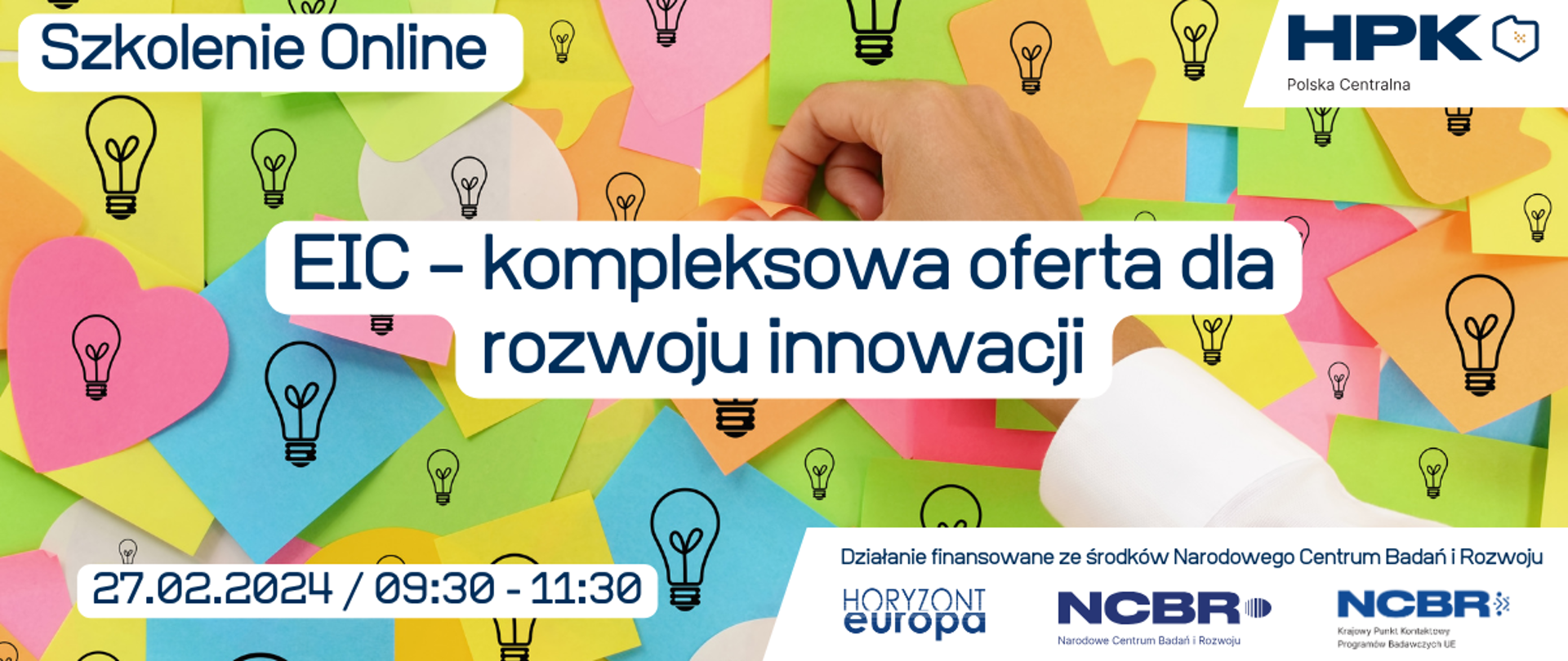 Szkolenie online: EIC – kompleksowa oferta dla rozwoju innowacji