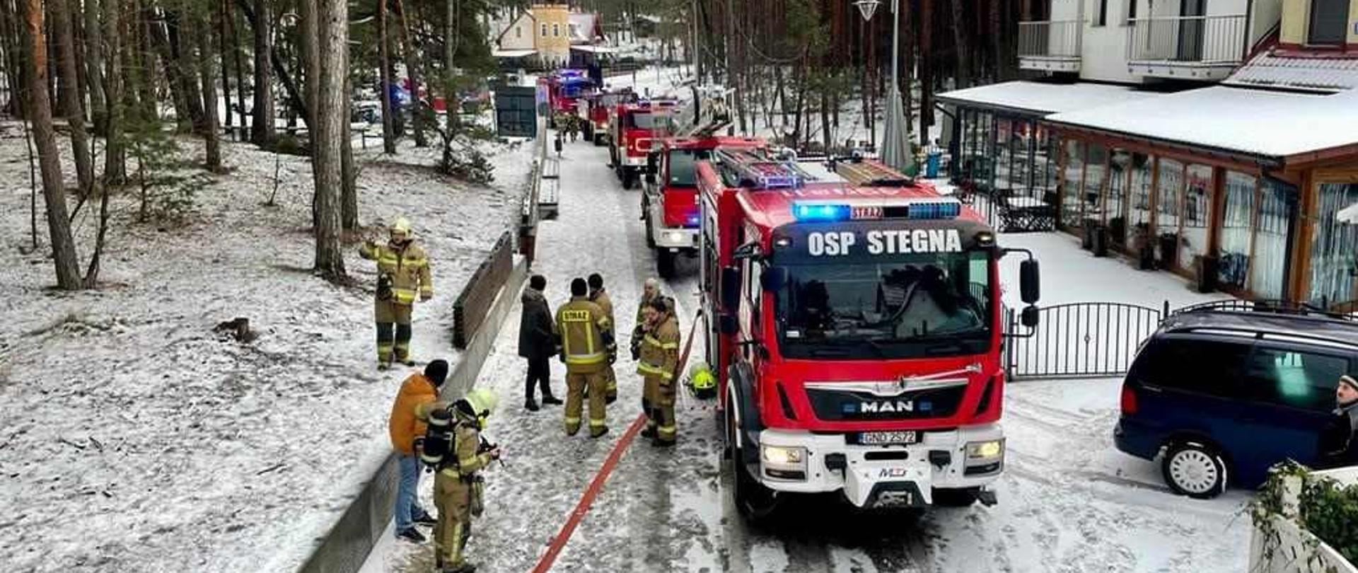 Sztutowo ul. Morska Pożar restauracji 