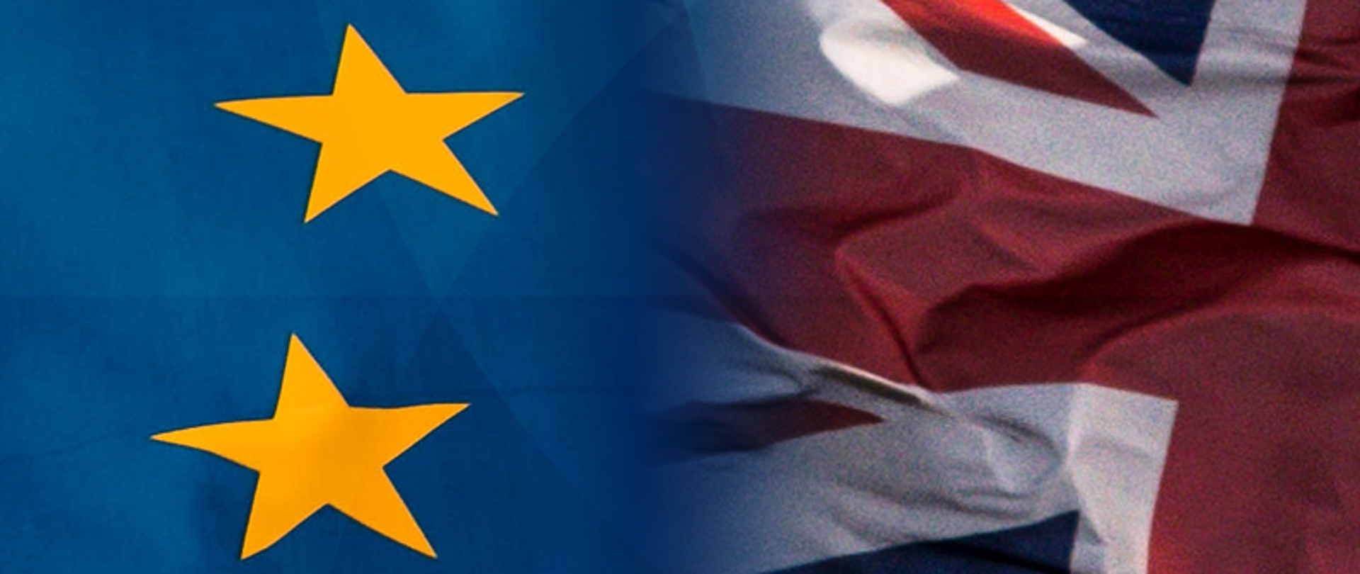 flagi UE i Wielkiej Brytanii