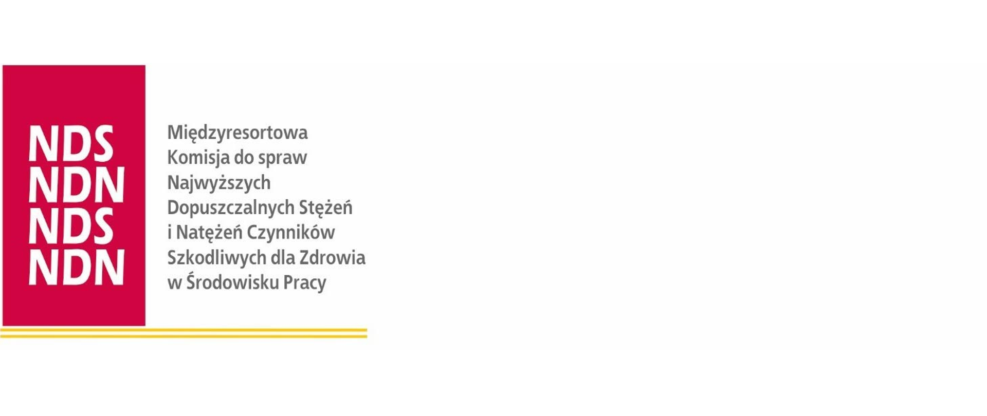 Napis - Międzyresortowa Komisja do Spraw Najwyższych Dopuszczalnych Stężeń i Natężeń Czynników Szkodliwych dla Zdrowia w Środowisku Pracy