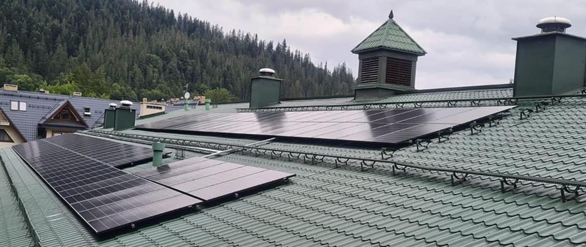 Instalacja fotowoltaiczna na dachu Komendy Powiatowej PSP w Zakopanem