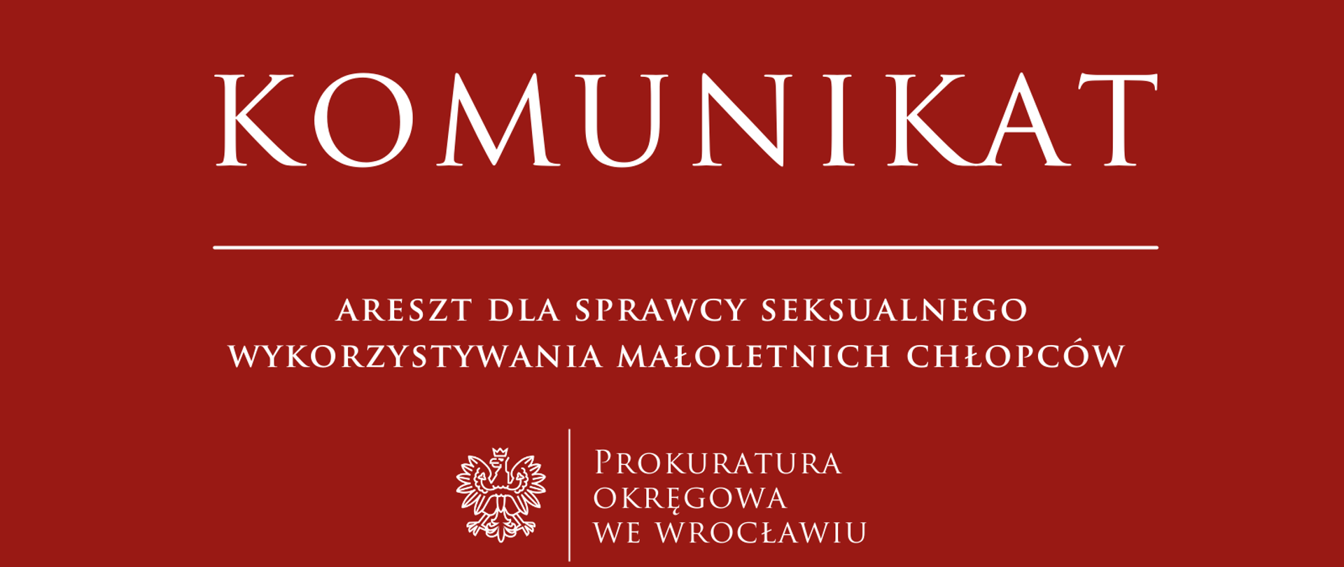 Areszt dla sprawcy seksualnego wykorzystywania małoletnich