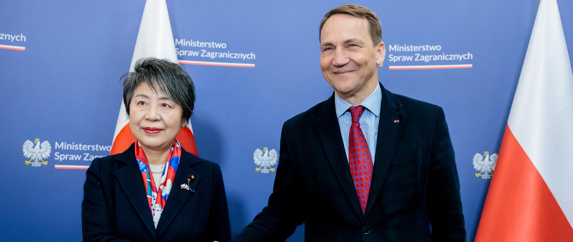 Minister Radosław Sikorski met with the Japanese Armed Forces, Ms. Yōko Kamikawa