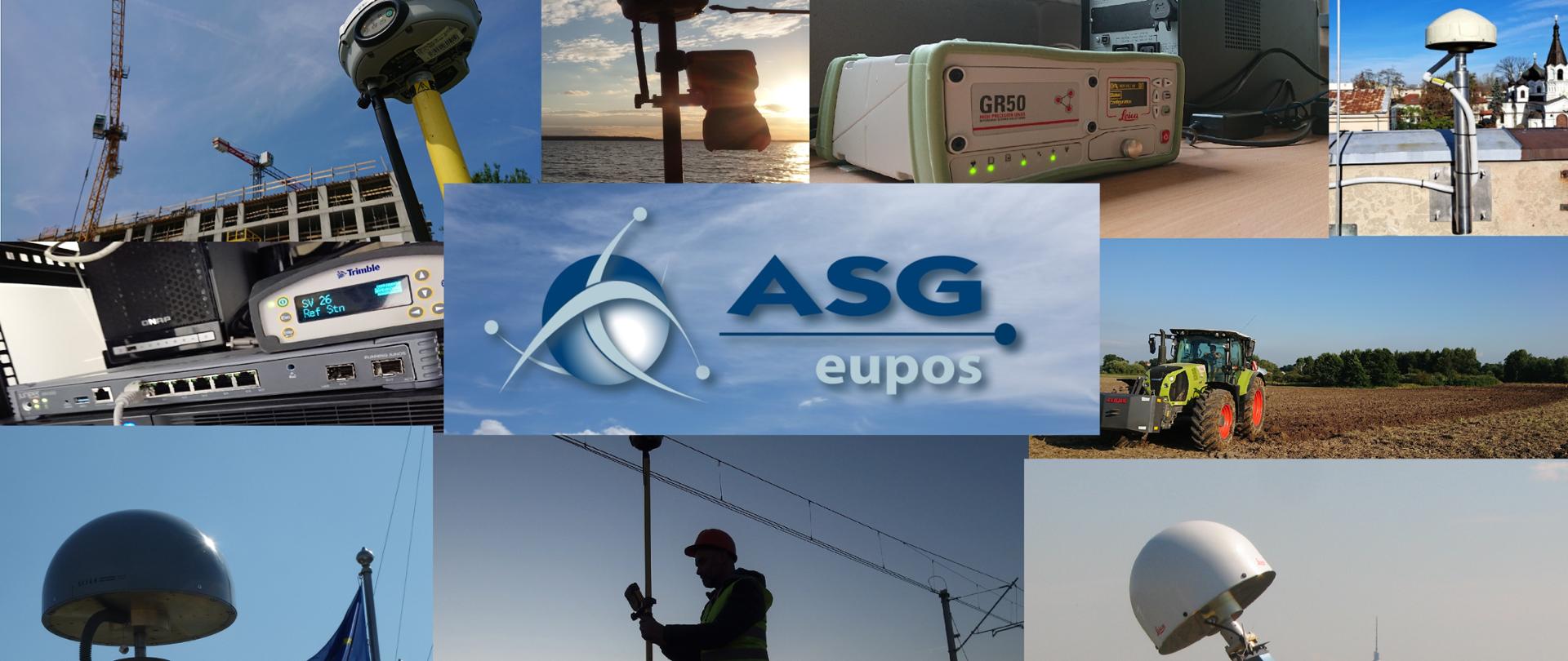 Ilustracja prezentuje różne zastosowania systemu ASG-EUPOS