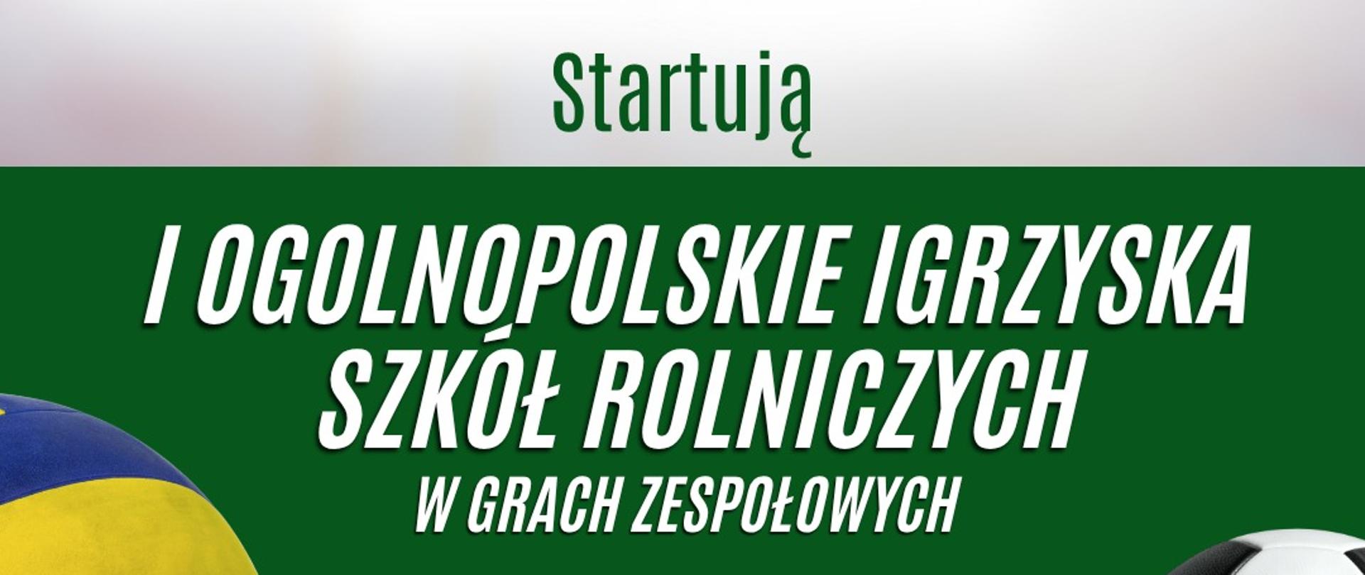 I Ogólnopolskie Igrzyska Szkół Rolniczych w grach zespołowych