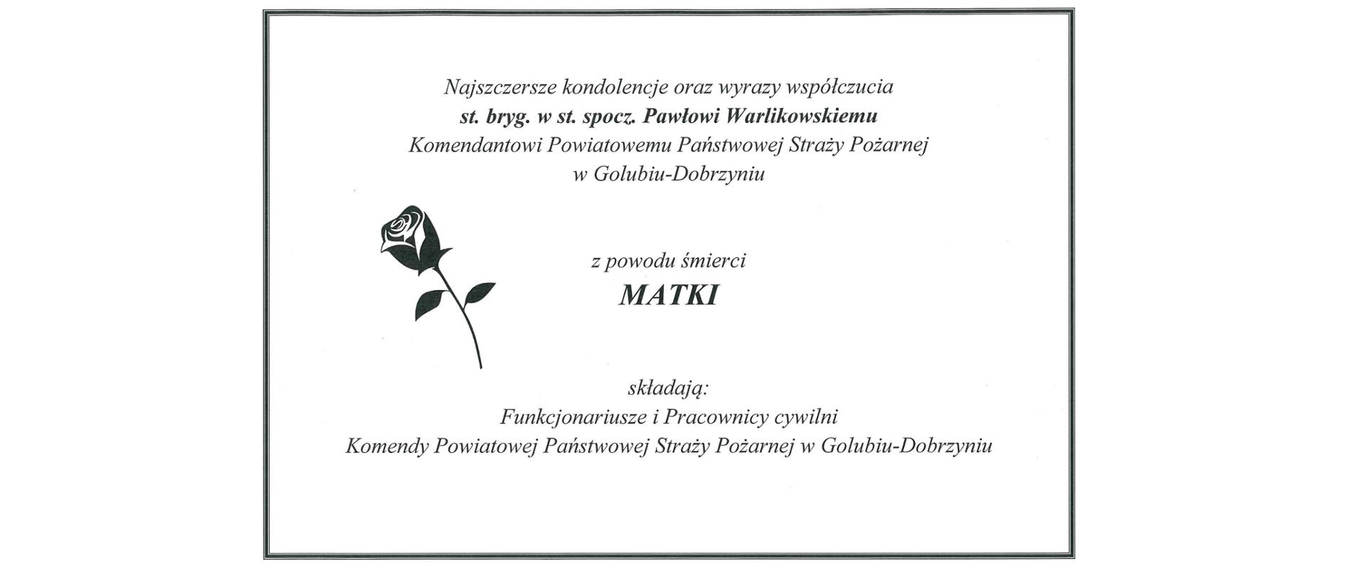 kondolencje
