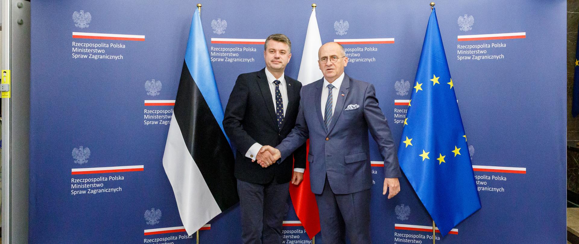Meeting of foreign ministers Urmas Reinsalu and Zbigniew Rau in Warsaw