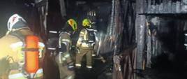 Pożar drewnianej stodoły w miejscowości Ponikła