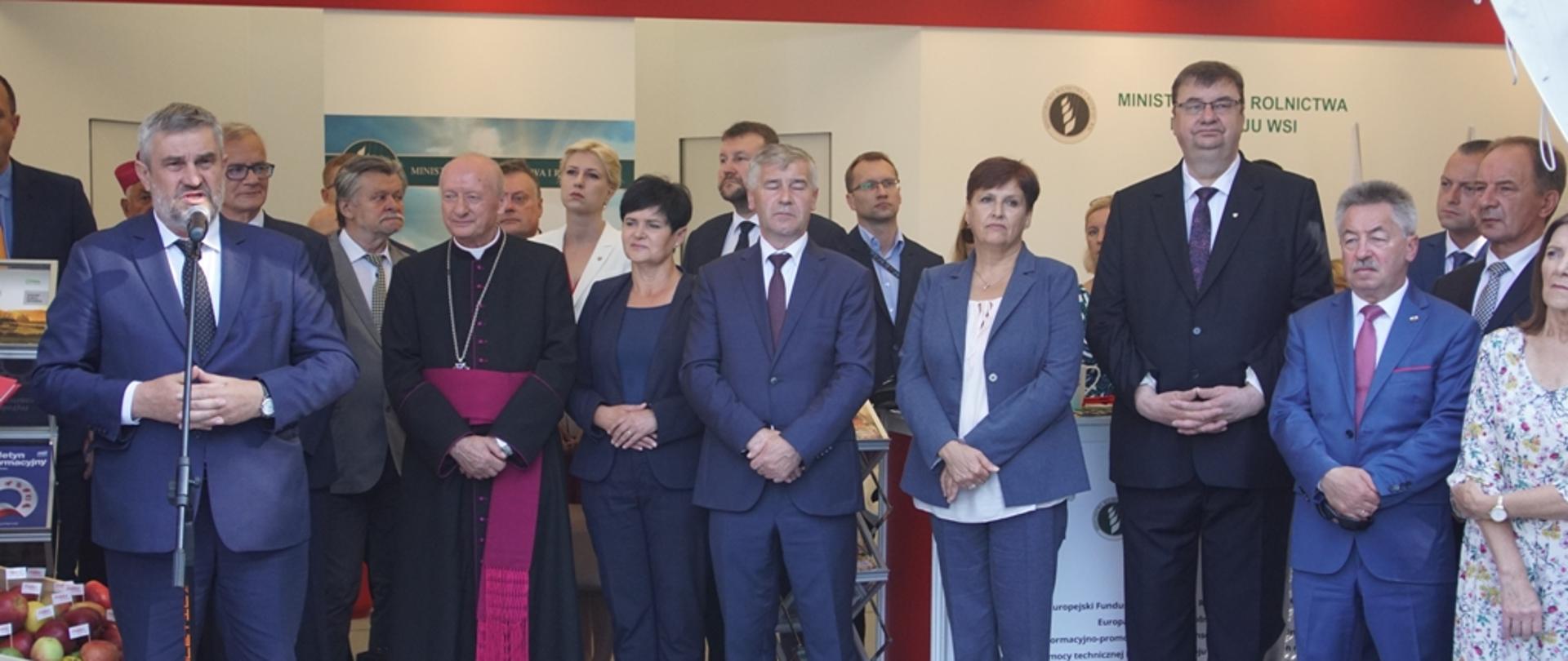 Mini. J.K. Ardanowski podczas wystąpienia na otwarciu Wystawy Rolniczej