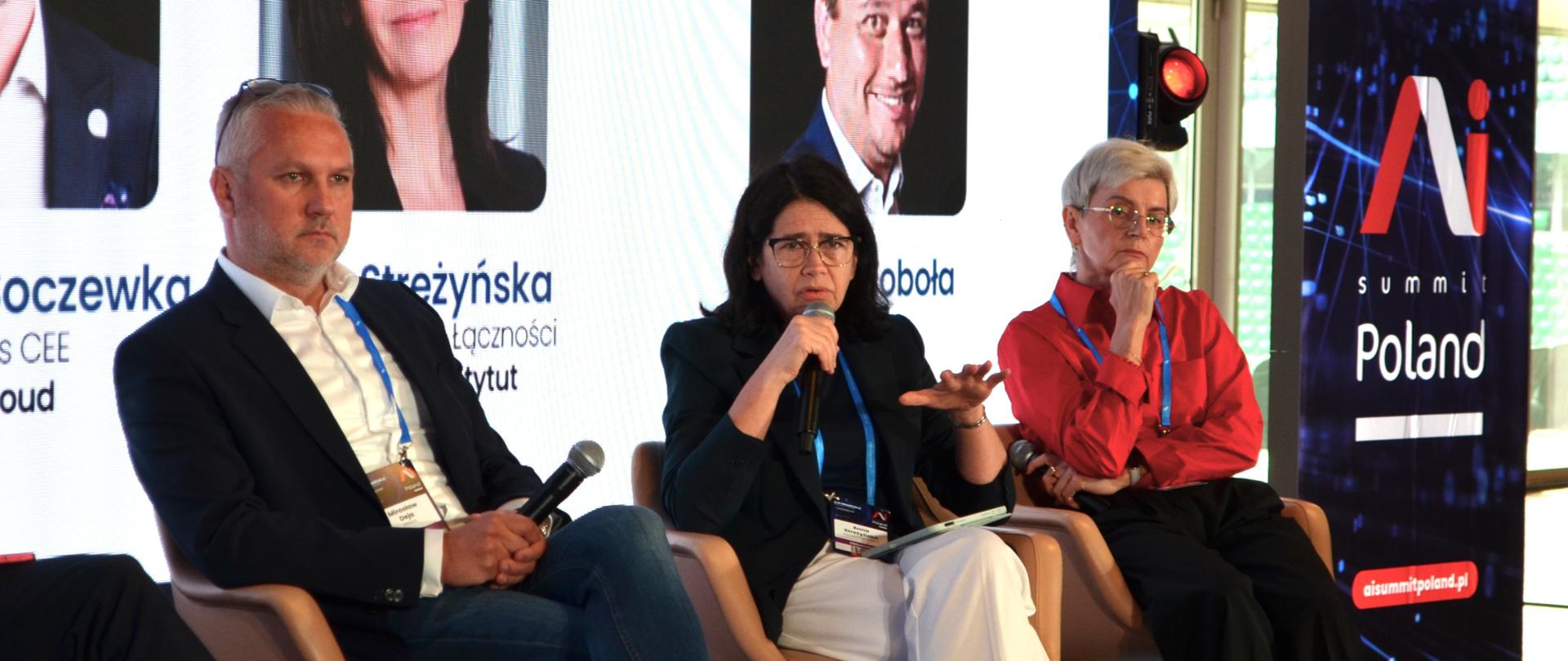 Anna Streżyńska w debacie podczas AI Summit Poland