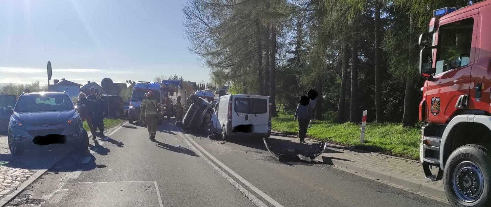 09.04.2024 Wypadek drogowy w Łazanach