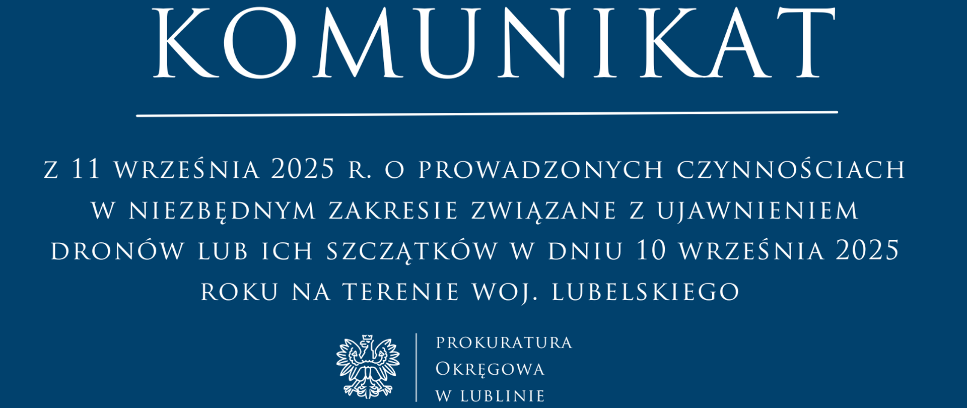 komunikat 11 września 2025