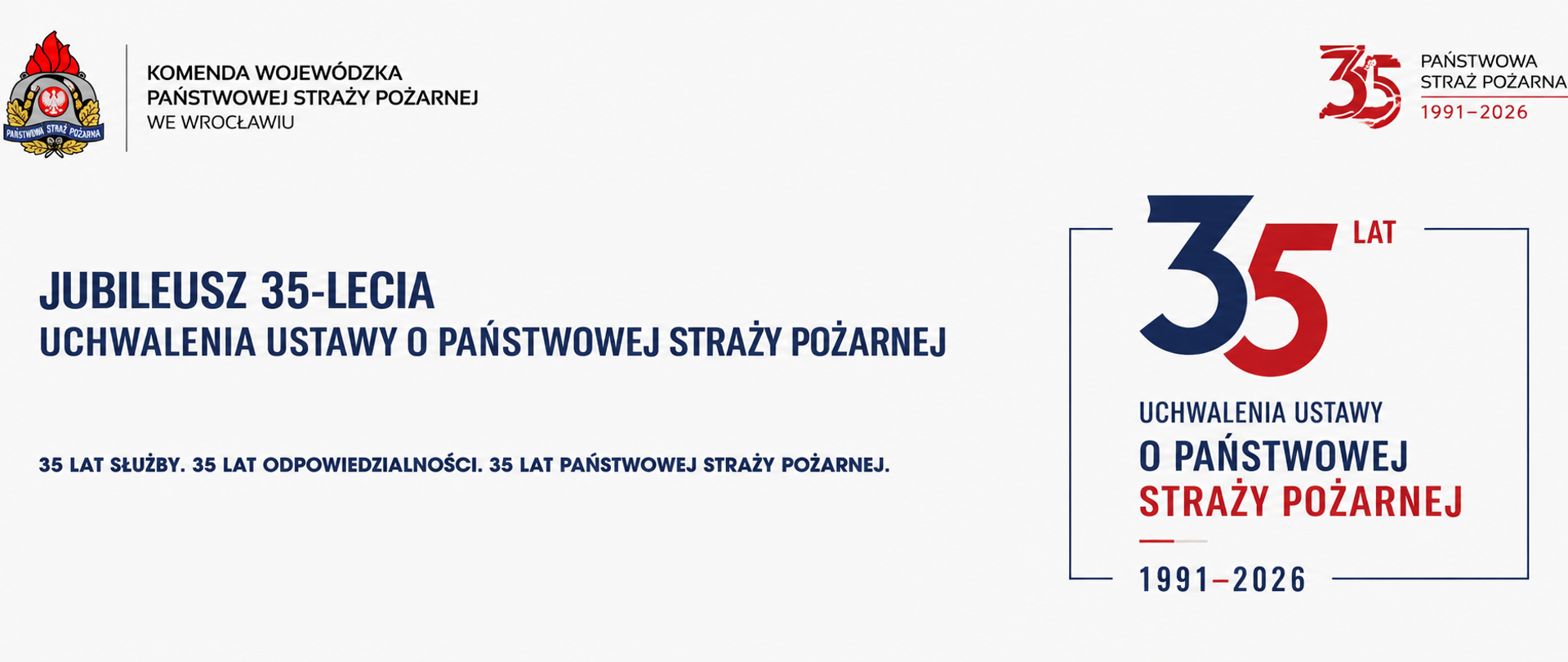Jubileusz 35-lecia uchwalenia ustawy o Państwowej Straży Pożarnej i ustawy o ochronie przeciwpożarowej