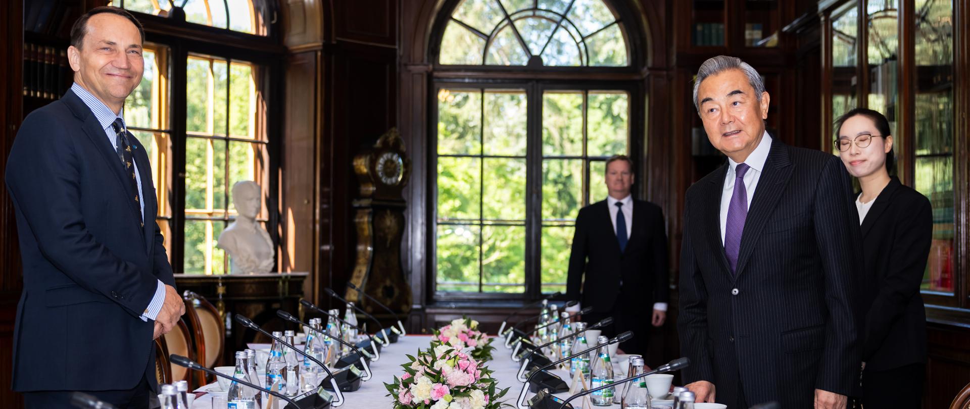 Meeting of Poland's Foreign Minister Radosław Sikorski with China's Top Diplomat Wang Yi