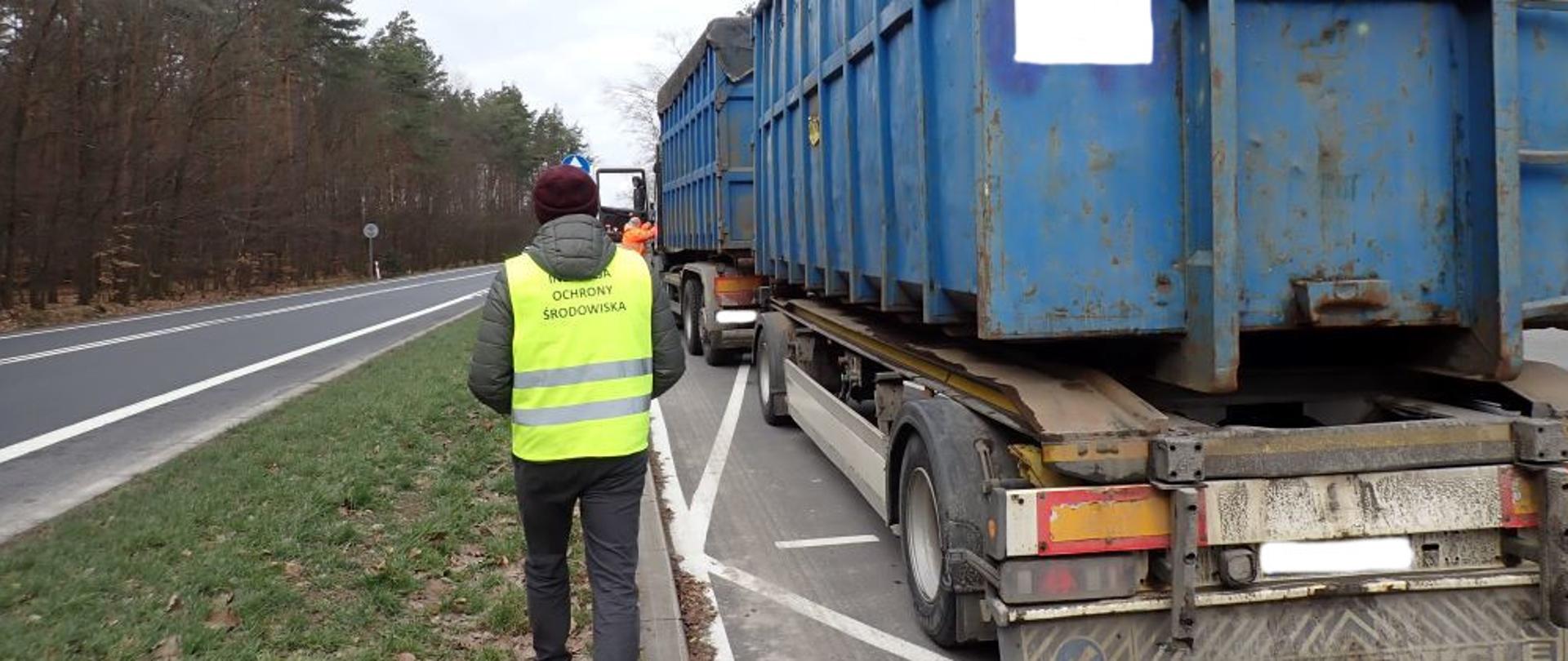 Fot. 1. Akcja „STOP nielegalnym odpadom” w dniu 22.02.2023 r. (foto WIOŚ Rzeszów)