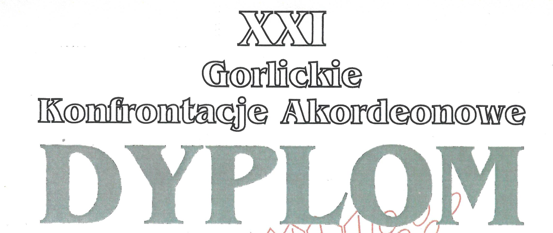 Baner: fragment plakatu z nazwą konkursu