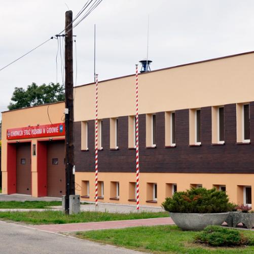 Na zdjęciu budynek jednostki OSP Godów