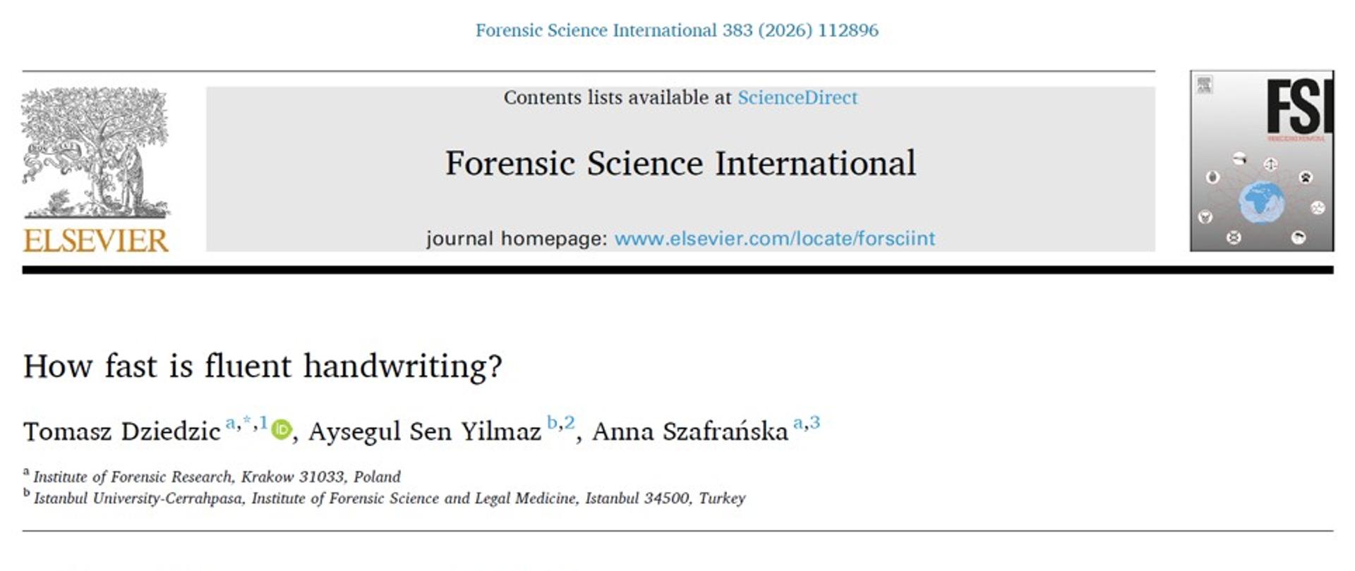 Forensic Science International
