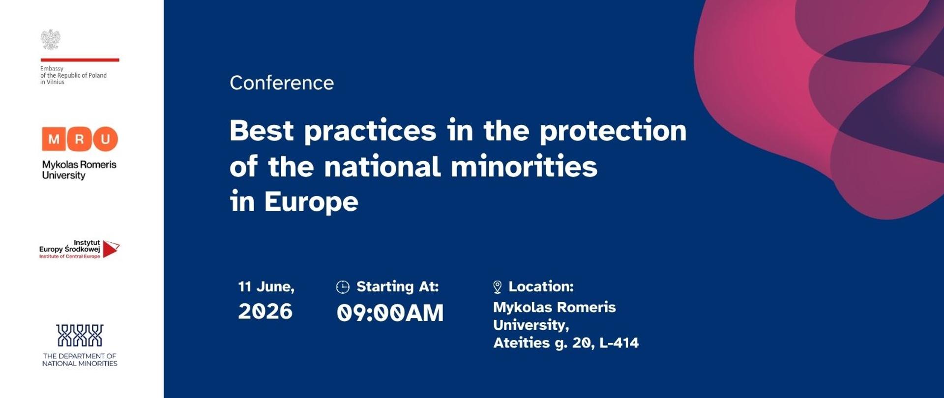 Konferencja nt. najlepszych praktyk w zakresie ochrony praw mniejszości narodowych